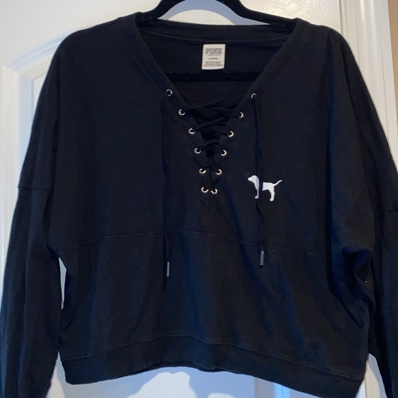 ✨ LOVE PINK VS Lace Up Top✨ - Picture 2 of 4